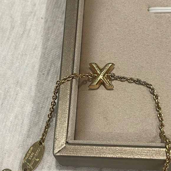 Louis Vuitton Gold Letter “X” Charm Bracelet - Picture 5 of 5